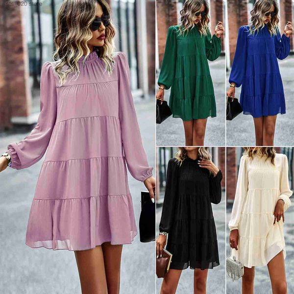 basic casual dresses round neck long sleeved loose fitting dress spring and autumn four seasons casual a-line skirt elegant and feminine t23, Black;gray
basic casual dresses round neck long sleeved loose fitting dress spring and autumn four seasons casual a-line skirt elegant and feminine t23, Black;gray