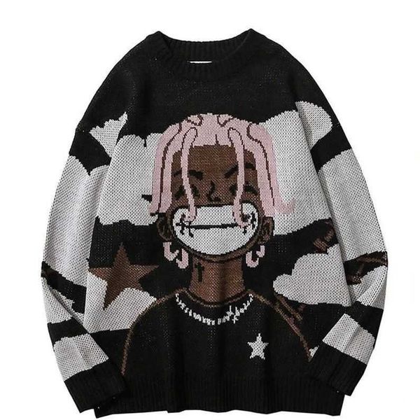 men and women with the same pair of autumn and winter new sweater mid-long style hoodie ins american trend loose knitwear warm designer', Black
men and women with the same pair of autumn and winter new sweater mid-long style hoodie ins american trend loose knitwear warm designer', Black