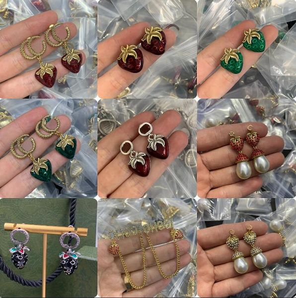 retro charm earrings fashion luxury brand designer diamond strawberry wedding party valentine's day christmas gift excellent quality je, Silver
retro charm earrings fashion luxury brand designer diamond strawberry wedding party valentine's day christmas gift excellent quality je, Silver