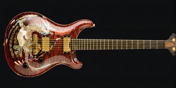 dragon 2000 #30 red flame maple prs electric guitar no fretboard inlay,double locking tremolo, wood body binding
dragon 2000 #30 red flame maple prs electric guitar no fretboard inlay,double locking tremolo, wood body binding