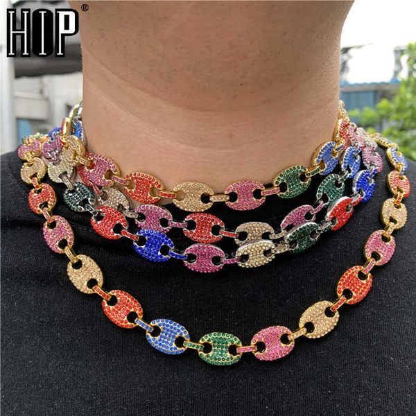 hip hop 13mm iced out multicolors coffee bean pig nose alloy rhinestone charm link chain bling necklaces for men jewelry, Silver
hip hop 13mm iced out multicolors coffee bean pig nose alloy rhinestone charm link chain bling necklaces for men jewelry, Silver