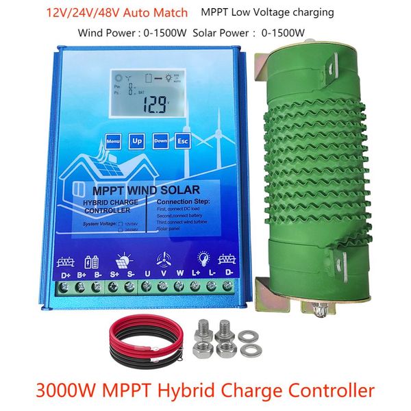 12v 24v 48v mppt wind turbine solar panel system controller 3000w 2400w 2000w 1600w 1200w hybrid wind solar pv charge controller
12v 24v 48v mppt wind turbine solar panel system controller 3000w 2400w 2000w 1600w 1200w hybrid wind solar pv charge controller
