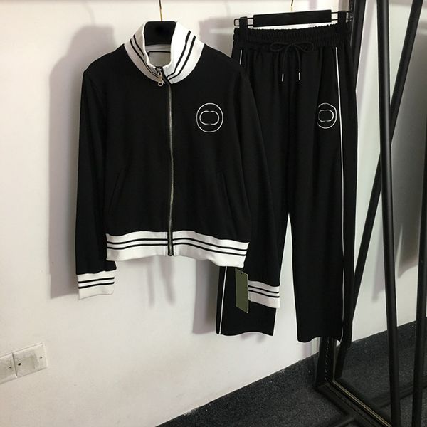 fall cotton tracksuits fashion zipper jacket pants trendy long sleeve female tracksuit personality breathable running tracksuit, Black
fall cotton tracksuits fashion zipper jacket pants trendy long sleeve female tracksuit personality breathable running tracksuit, Black
