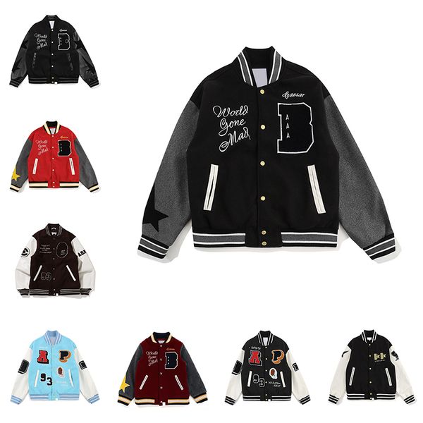 autumn and winter jacket mens designer baseball uniform embroidered letter patch embroidery mens womens fashion couple jacket, Black;brown
autumn and winter jacket mens designer baseball uniform embroidered letter patch embroidery mens womens fashion couple jacket, Black;brown