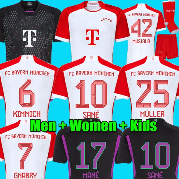 23 24 musiala soccer jerseys sane 2023 2024 home away football shirt goretzka gnabry bayerns munich men kids kits kimmich fans player sets, Black;yellow
23 24 musiala soccer jerseys sane 2023 2024 home away football shirt goretzka gnabry bayerns munich men kids kits kimmich fans player sets, Black;yellow