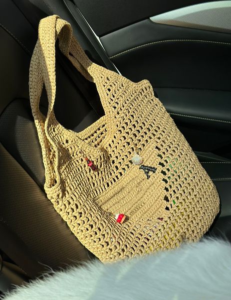 Designer bag Shoulder Bag beach bag Fashion Mesh Hollow Woven Shopping Bags for Summer Straw Tote Bag summer, #6
Designer bag Shoulder Bag beach bag Fashion Mesh Hollow Woven Shopping Bags for Summer Straw Tote Bag summer, #6