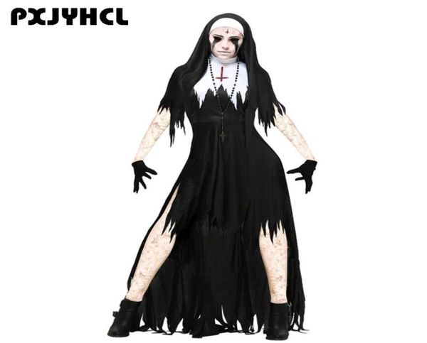halloween nun scary cosplay costume women black vampire fantasy dress terror sister party disguise sets female fancy for adult4412990, Black;red
halloween nun scary cosplay costume women black vampire fantasy dress terror sister party disguise sets female fancy for adult4412990, Black;red
