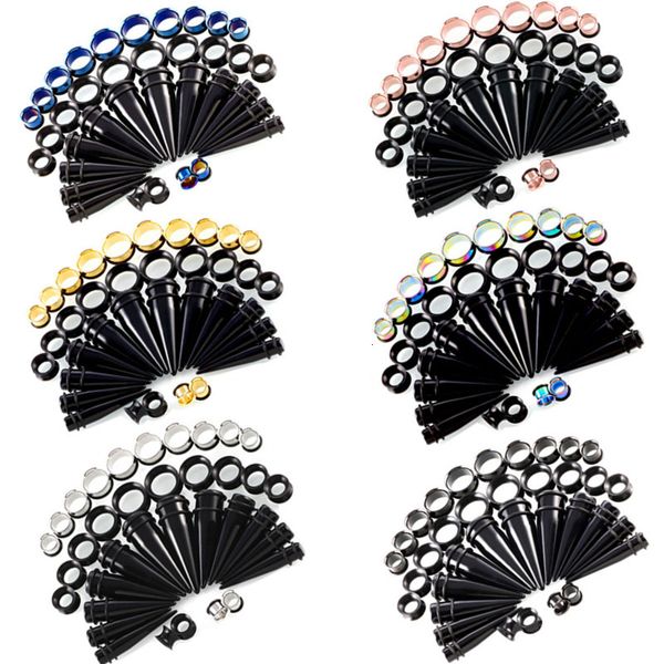 dental grills 36pcs stainless steel ear gauge stretching kit 1020mm silicone plug tunnel flesh acrylic taper set stretcher 230727, Black
dental grills 36pcs stainless steel ear gauge stretching kit 1020mm silicone plug tunnel flesh acrylic taper set stretcher 230727, Black