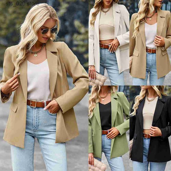 women's suits blazers casual suit 2023 winter versatile coat professional dress women t230727, White;black
women's suits blazers casual suit 2023 winter versatile coat professional dress women t230727, White;black