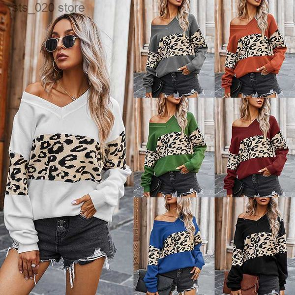 women's sweaters women's clothing 2020 autumn and winter new product minimalist v-neck color matching leopard pattern sweater for, White;black
women's sweaters women's clothing 2020 autumn and winter new product minimalist v-neck color matching leopard pattern sweater for, White;black