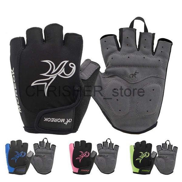 Image of Cycling Gloves Bicycle Gel Gloves Half Finger MTB Road Cycling Gloves Men Women Summer Breathable Outdoor Sports Fitness Cycle Gloves x0726