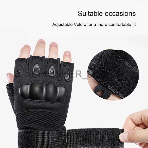 Image of Cycling Gloves 1 Pair Half-finger Gloves Mountaineering Weight Lifting Adjustable Padded Fingerless Glove Fitness Mittens Sports Gloves x0726