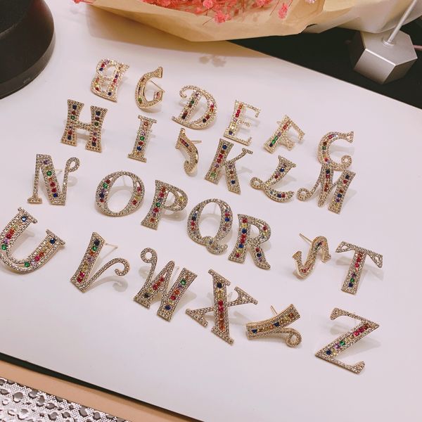 hoop huggie 1pairs 26 letter az stud earrings alphabet copper zircon letters diamond pendant initial earring earrimg gift 230727, Golden;silver
hoop huggie 1pairs 26 letter az stud earrings alphabet copper zircon letters diamond pendant initial earring earrimg gift 230727, Golden;silver