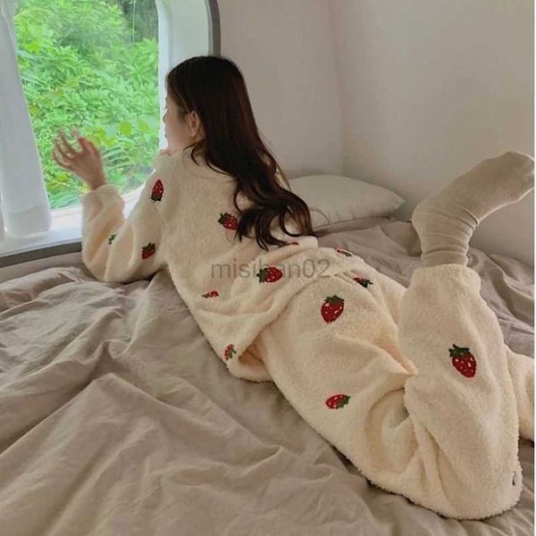 women's sleep lounge women pajama sets chic kawaii simple strawberry korean style chic loose females cozy sweet o-neck homewear soft wa
women's sleep lounge women pajama sets chic kawaii simple strawberry korean style chic loose females cozy sweet o-neck homewear soft wa