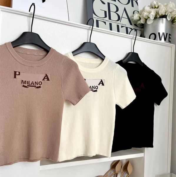ladies brand knitted short sleeve sweater sleeveless short and long sleeves classic monogram tshirts clothes with high quality, White
ladies brand knitted short sleeve sweater sleeveless short and long sleeves classic monogram tshirts clothes with high quality, White