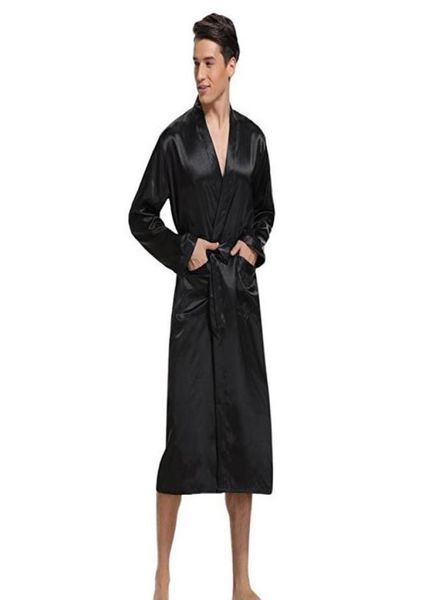 men039s sleepwear black men satin rayon robe gown solid color kimono bath nightwear lounge casual male nightgown home wear8419096, Black;brown
men039s sleepwear black men satin rayon robe gown solid color kimono bath nightwear lounge casual male nightgown home wear8419096, Black;brown