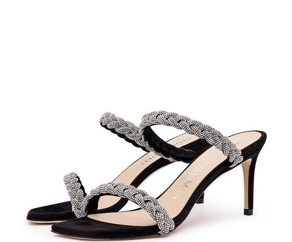 fashion sandals addison sandal diamond woven sandals the latest style comfortable soft men and women party wedding euro 35-41, Black
fashion sandals addison sandal diamond woven sandals the latest style comfortable soft men and women party wedding euro 35-41, Black