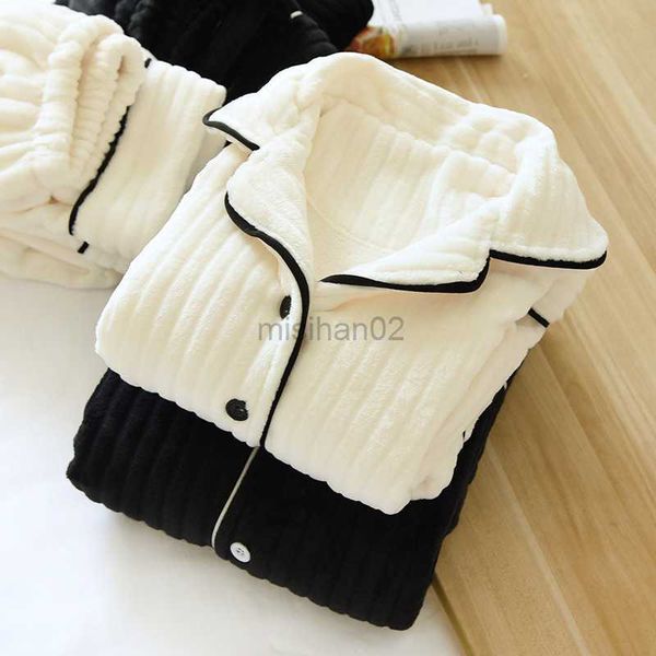 women's sleep lounge warm coral fleece autumn winter pajamas women flannel thickening couple long-sleeved lapel home service men's
women's sleep lounge warm coral fleece autumn winter pajamas women flannel thickening couple long-sleeved lapel home service men's