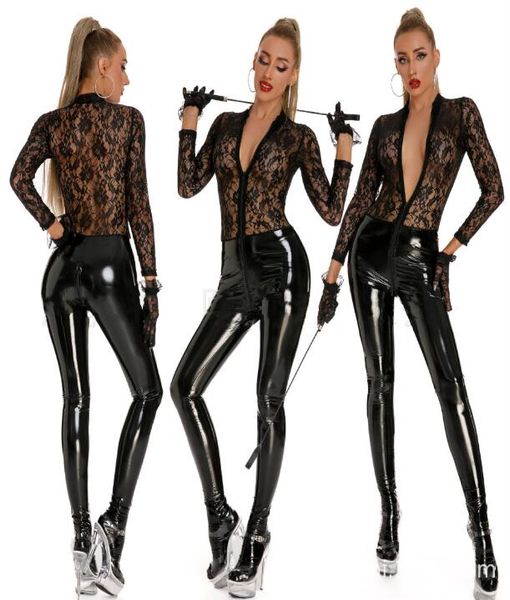 tight lace splicing patent leather pants bright pvc zipper open crotch one-piece leather underwear queen, Red;black
tight lace splicing patent leather pants bright pvc zipper open crotch one-piece leather underwear queen, Red;black