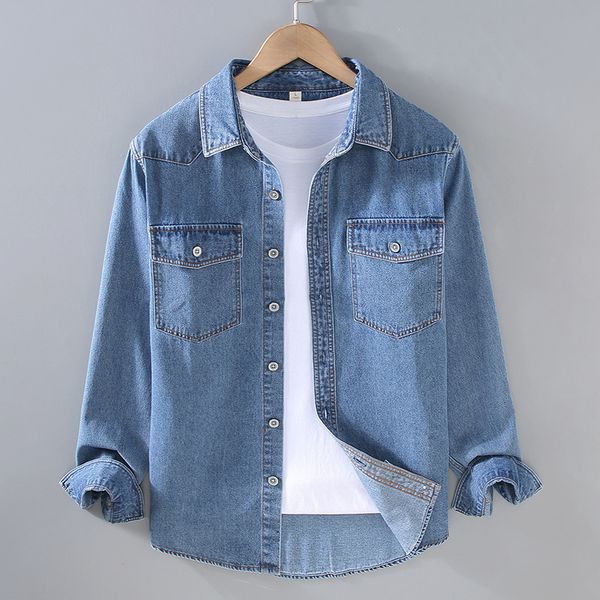 mens casual shirts spring and summer solid color thin shirt jacket daily style long sleeved denim for men 230726, White;black
mens casual shirts spring and summer solid color thin shirt jacket daily style long sleeved denim for men 230726, White;black