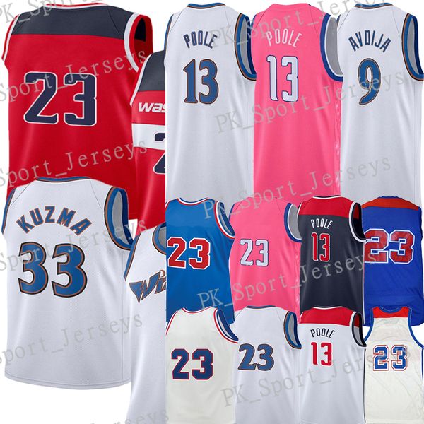#33 kyle kuzma basketball jersey 13 poole 9 deni avdija 3 bradley beal pink white blue city vintage jerseys, Black;red
#33 kyle kuzma basketball jersey 13 poole 9 deni avdija 3 bradley beal pink white blue city vintage jerseys, Black;red
