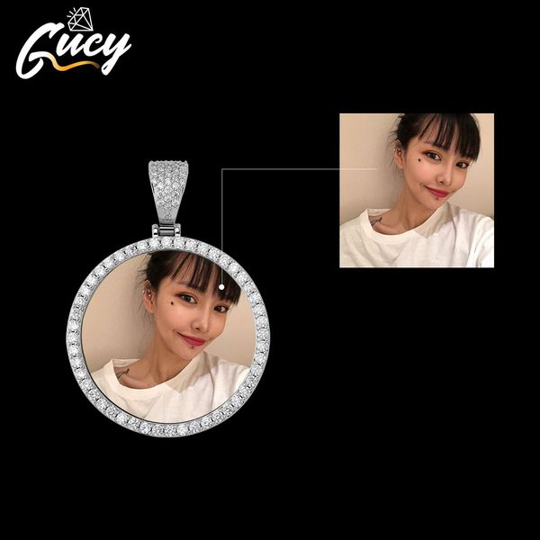 pendant necklaces gucy fashion custom made po roundness solid back necklace with tennis chain cubic zircon men's hip hop jewelry 230727, Silver
pendant necklaces gucy fashion custom made po roundness solid back necklace with tennis chain cubic zircon men's hip hop jewelry 230727, Silver