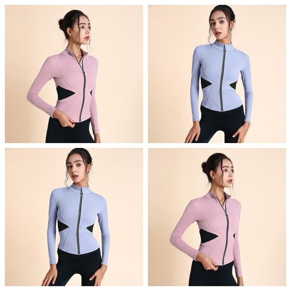 new spring and autumn sports coat women's winter fitness long sleeve casual running quick dry tight yoga coat, White;red
new spring and autumn sports coat women's winter fitness long sleeve casual running quick dry tight yoga coat, White;red
