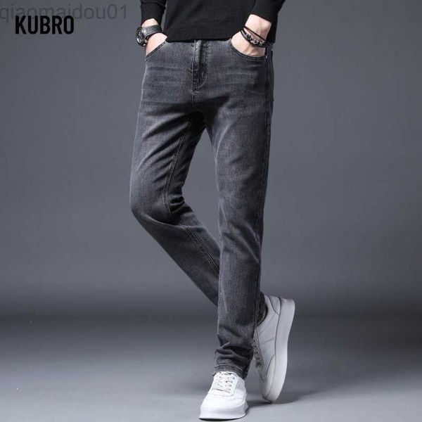 men's pants kubro classic high end stretch jeans 2023 spring new business fashion casual denim slim fit trousers men brand men luxury j, Black
men's pants kubro classic high end stretch jeans 2023 spring new business fashion casual denim slim fit trousers men brand men luxury j, Black
