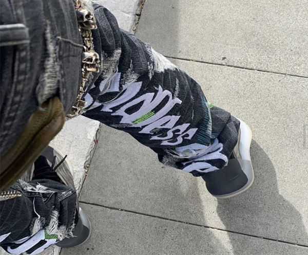 asap rocky high street english embroidery holes ragged black jeans knife cut pants men2095710, Blue
asap rocky high street english embroidery holes ragged black jeans knife cut pants men2095710, Blue