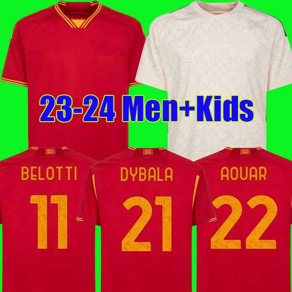 23 24 maglie as romas soccer jerseys men kids kit 2023 2024 home football shirts calcio maglietta pellegrini abraham totti belotti dybala ma, Black;yellow
23 24 maglie as romas soccer jerseys men kids kit 2023 2024 home football shirts calcio maglietta pellegrini abraham totti belotti dybala ma, Black;yellow
