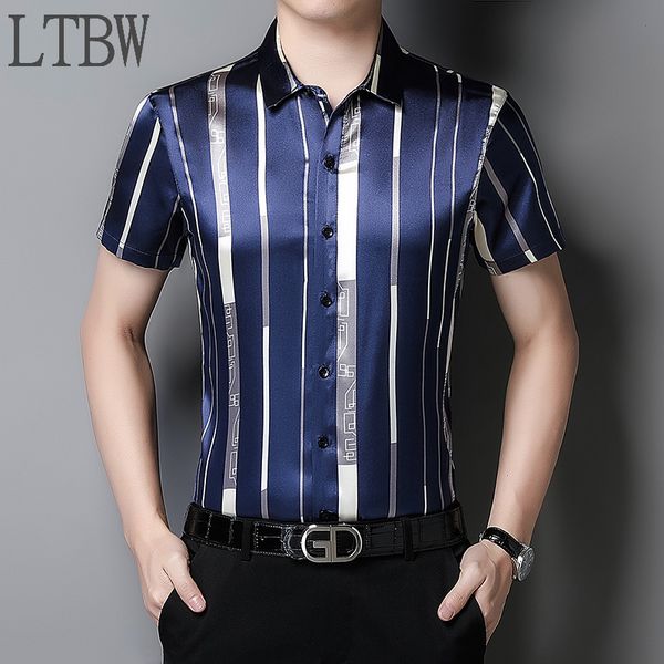 mens casual shirts ltbw fast short sleeve striped printed shirt 230726, White;black
mens casual shirts ltbw fast short sleeve striped printed shirt 230726, White;black