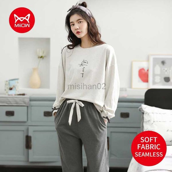 women's sleep lounge miiow simple print casual letter pajamas set cotton long-sleeved trousers autumn and winter loungewear women'
women's sleep lounge miiow simple print casual letter pajamas set cotton long-sleeved trousers autumn and winter loungewear women'
