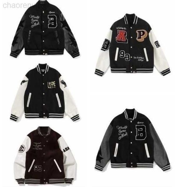 jackets designer varsity for men stitched letterman retro skull sports baseball collar leather sleeve streetwear hip hop bomber women coats, Black;brown
jackets designer varsity for men stitched letterman retro skull sports baseball collar leather sleeve streetwear hip hop bomber women coats, Black;brown