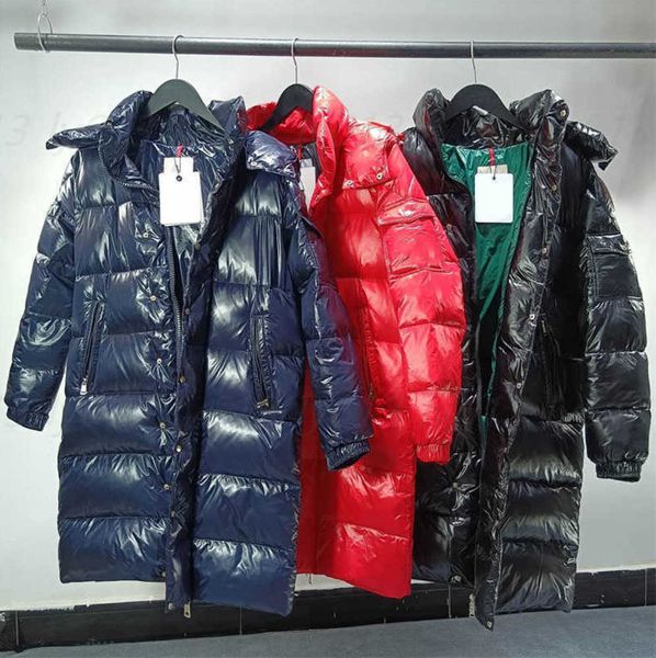 winter designer jacket men hooded puffer jacket filled with white goose downs thickened glossy slim long knee-length down jackets mens women, Black
winter designer jacket men hooded puffer jacket filled with white goose downs thickened glossy slim long knee-length down jackets mens women, Black