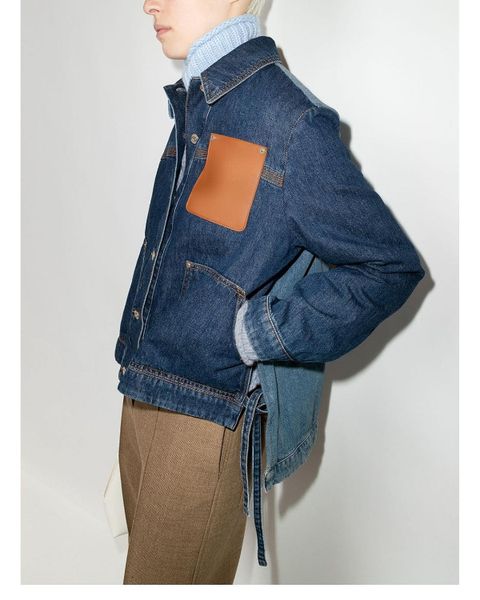 women's jackets 128637 128638 128639 fashion classic trendy luxury designer women men stitching contrast denim jacket leather pocket l1, Black;brown
women's jackets 128637 128638 128639 fashion classic trendy luxury designer women men stitching contrast denim jacket leather pocket l1, Black;brown