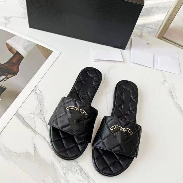designer womens sandals luxury slippers summer ringer chain black white apricot color leather sandals outdoor beach seaside home flat women
designer womens sandals luxury slippers summer ringer chain black white apricot color leather sandals outdoor beach seaside home flat women