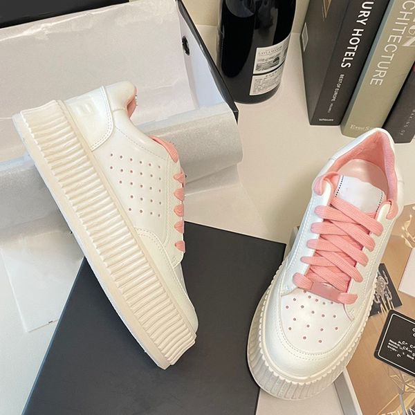 thick soled increase leather sneakers for women breathable new casual small white shoes lace up students luxury designers versatile fashion, Black
thick soled increase leather sneakers for women breathable new casual small white shoes lace up students luxury designers versatile fashion, Black