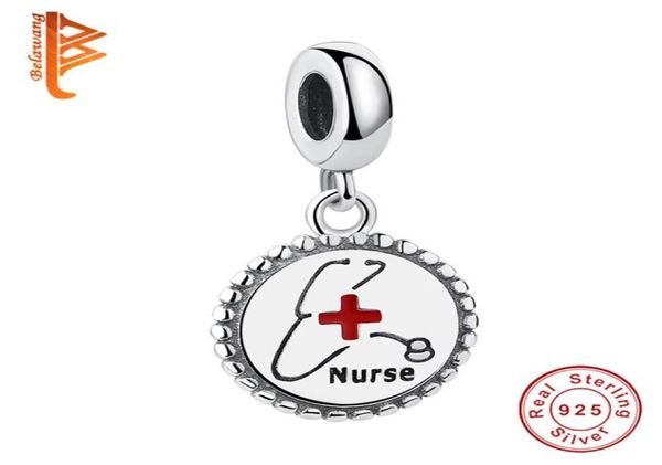 belawang fashion charm beads 925 sterling silver nurse pendant bead fit charm bracelet original women jewelry making q02256835697, Black
belawang fashion charm beads 925 sterling silver nurse pendant bead fit charm bracelet original women jewelry making q02256835697, Black
