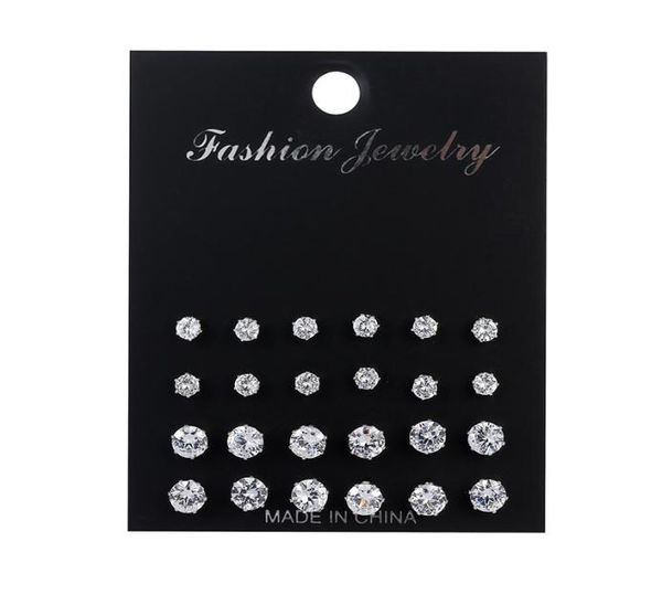 12 pair size color zircon stud earrings set shine crystal ear studs for men women punk party jewelry fashion mini earring5344096, Golden;silver
12 pair size color zircon stud earrings set shine crystal ear studs for men women punk party jewelry fashion mini earring5344096, Golden;silver