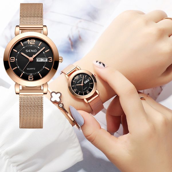 quartz watch women watches watch glow-in-the-dark waterproof dual calendar schoolgirl steel strap watch, Slivery;brown
quartz watch women watches watch glow-in-the-dark waterproof dual calendar schoolgirl steel strap watch, Slivery;brown