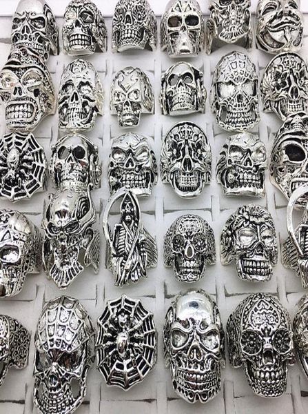 whole 30pcslot rings mix styles silver metal alloy mens womens gothic skull skeleton ring punk biker fashion jewelry6899994, Golden;silver
whole 30pcslot rings mix styles silver metal alloy mens womens gothic skull skeleton ring punk biker fashion jewelry6899994, Golden;silver