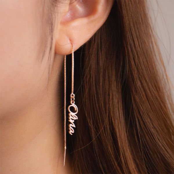 hoop huggie custom name earrings personalized threader gold stainless steel dangle long chain ear line for women 230727, Golden;silver
hoop huggie custom name earrings personalized threader gold stainless steel dangle long chain ear line for women 230727, Golden;silver