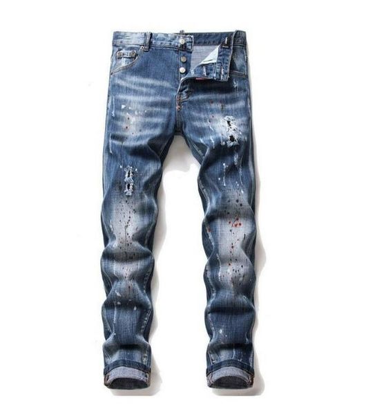 men's jeans dsquare european american luxury designer d2 men's jeans slim fit elastic embroidery pants fashion swing paint men, Blue
men's jeans dsquare european american luxury designer d2 men's jeans slim fit elastic embroidery pants fashion swing paint men, Blue