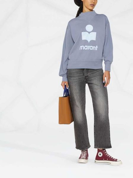 isabel marant lu women hoodie designer pullover sweatshirt flocking print half high collar long sleeve loose terry sweater for fashion hoodi, Black
isabel marant lu women hoodie designer pullover sweatshirt flocking print half high collar long sleeve loose terry sweater for fashion hoodi, Black