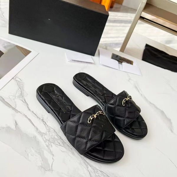 designer womens sandals luxury slippers summer ringer chain black white apricot color leather sandals outdoor beach seaside home flat women
designer womens sandals luxury slippers summer ringer chain black white apricot color leather sandals outdoor beach seaside home flat women