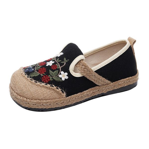 2023 new ethnic style embroidered shoes shallow cut low cloth shoes espadrilles for youth girls womens designer sneakers, Black
2023 new ethnic style embroidered shoes shallow cut low cloth shoes espadrilles for youth girls womens designer sneakers, Black