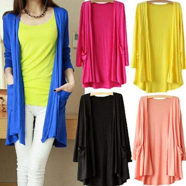 women's knits tees autumn summer sun protection clothing women long sleeve modal cardigan jacket ladies shawl female loose coat 230726, White
women's knits tees autumn summer sun protection clothing women long sleeve modal cardigan jacket ladies shawl female loose coat 230726, White