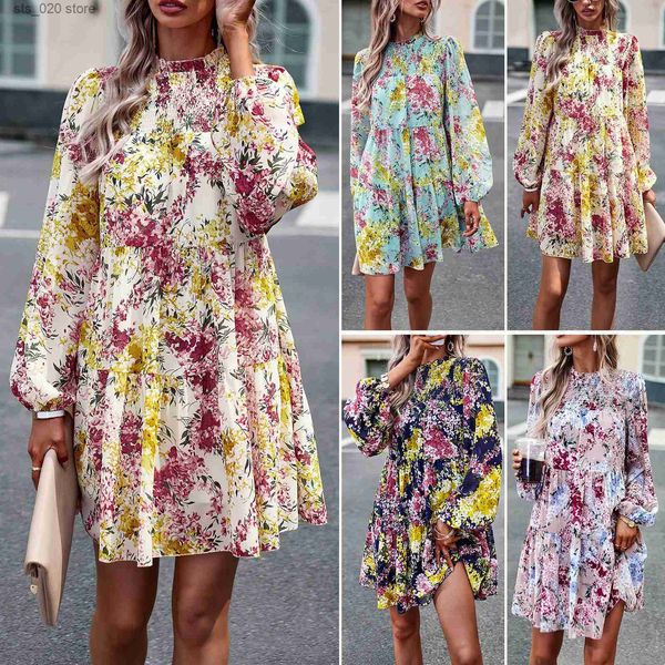 basic casual dresses printed dress 2023 autumn elegant long sleeve short dress t230727, Black;gray
basic casual dresses printed dress 2023 autumn elegant long sleeve short dress t230727, Black;gray