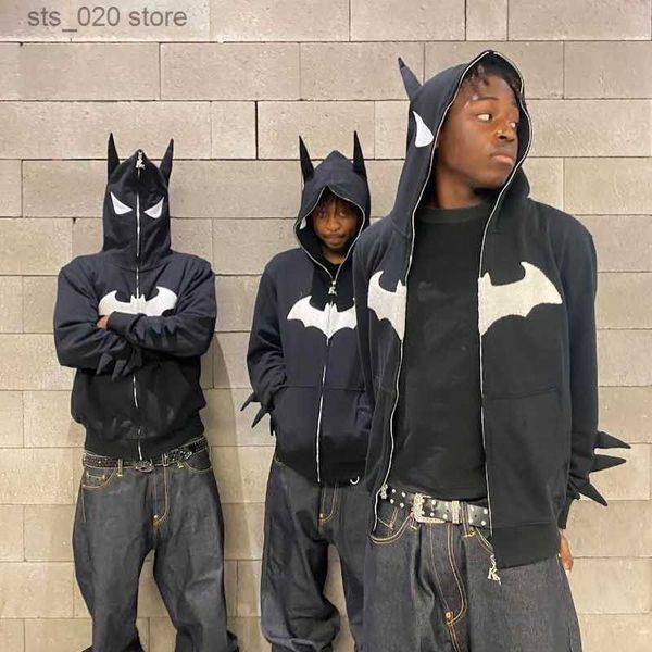 women's hoodies sweatshirts y2k zip up hoodie harajuku hip hop punk streetwear goth bat animation print oversized hoodie sweatshirt vin, Black
women's hoodies sweatshirts y2k zip up hoodie harajuku hip hop punk streetwear goth bat animation print oversized hoodie sweatshirt vin, Black