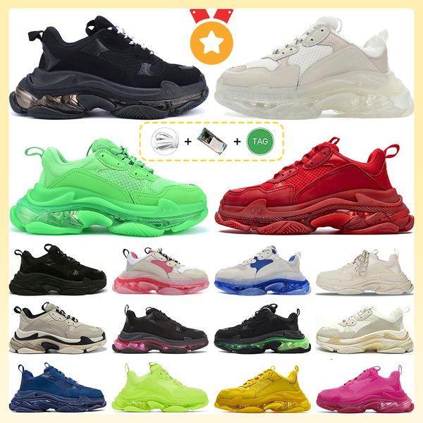2023 triple s men women shoes designer casual shoe platform sneakers clear sole black white grey red pink blue royal neon green mens trainer
2023 triple s men women shoes designer casual shoe platform sneakers clear sole black white grey red pink blue royal neon green mens trainer